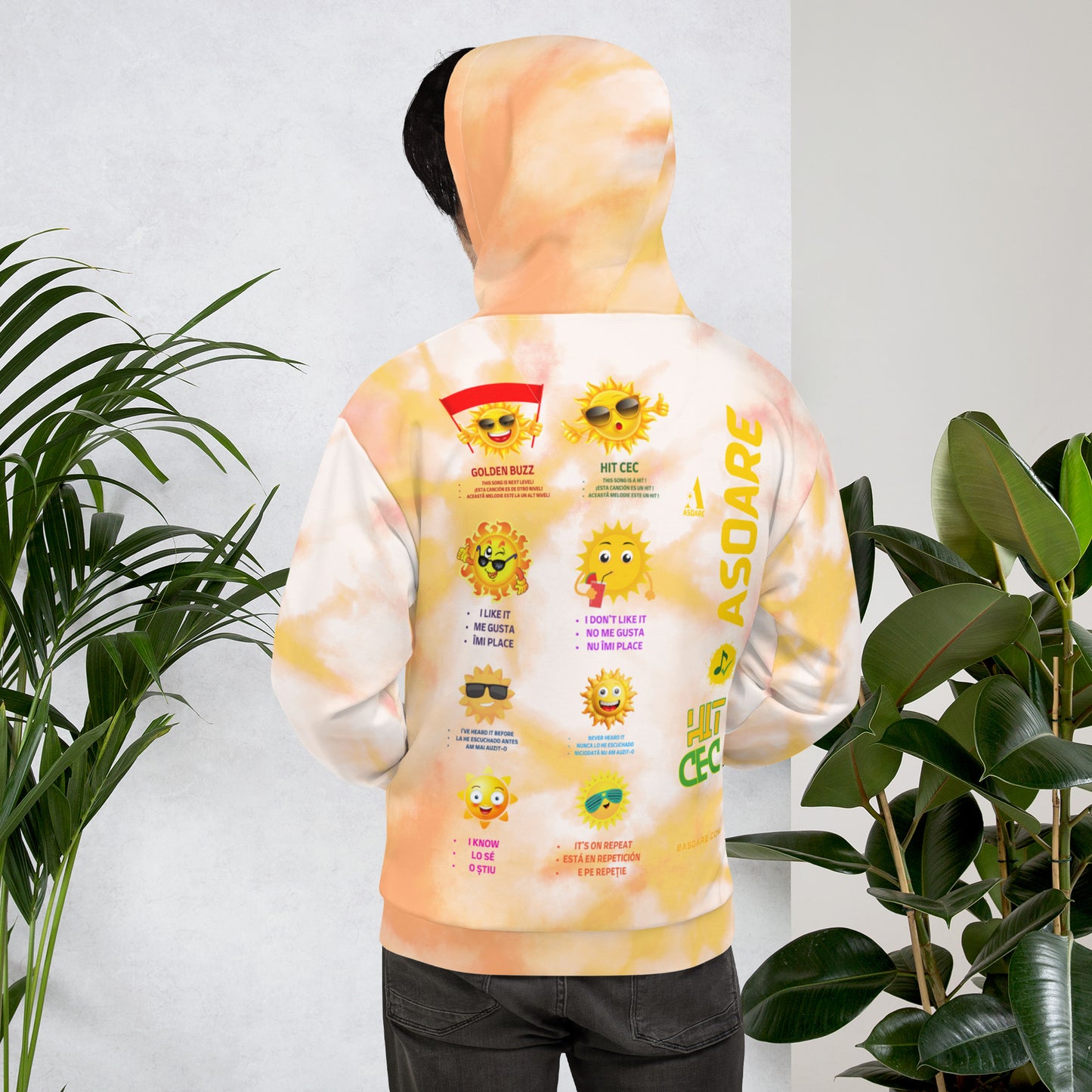 Asoare Hit Cec Yellow Unisex Hoodie