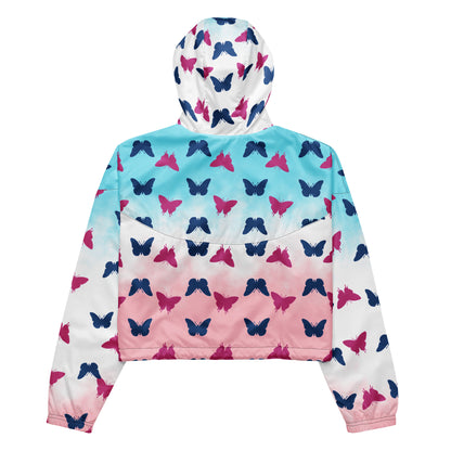 Blue Pink Butterflies Jacket